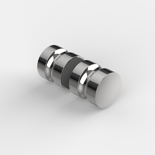 [8288ZNPVD22] BOUTON DOUBLE, Ø32X32MM,   INOX BROSSÉ