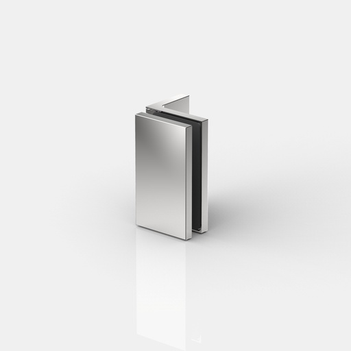 [8316ZN134] CONNECTEUR D'ANGLE VERRE-MUR90°,PONTERE+   BLANC MAT