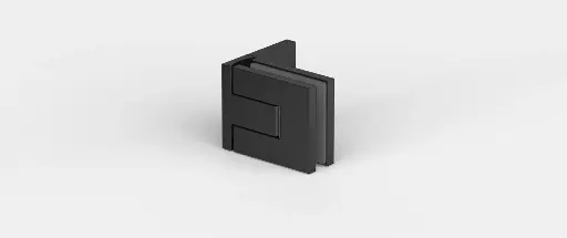 [8330ZN135] PENTURE BATTANTE VERRE.-MUR 90° FLAMEA PRO MINI   NOIR PROFOND MAT 