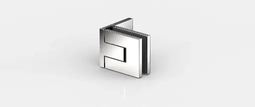 [8330ZNPVD41] PENTURE BATTANTE VERRE.-MUR 90° FLAMEA PRO MINI   CUIVRE BROSSÉ
