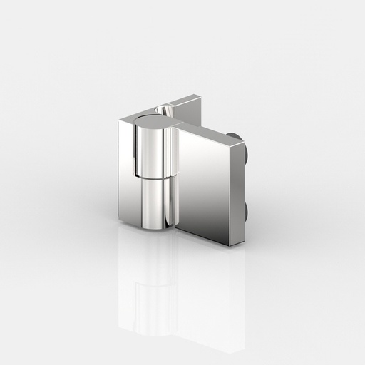 [8368ZN135-R] PENTURE DE PORTE,V-M,90° EXTERIEURE,AFFLEURANTE   NOIR PROFOND MAT 