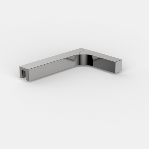 [8439ZNPVD35R-180] EQUERRE DE STABILISATION+/-2°, VERSION DROITE   NOIR MAT 
