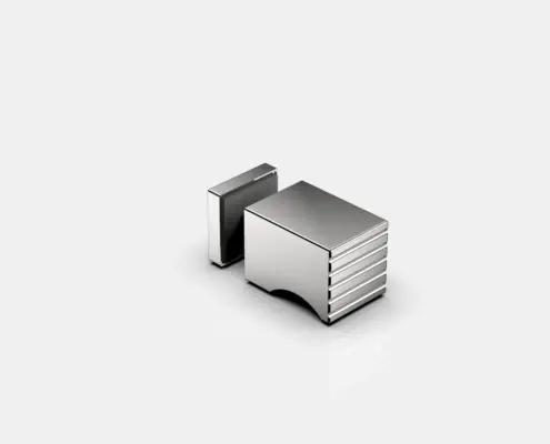 [8692ZN5M1] POIGNEE, 22X22MM, SIMPLE   CHROME BRILLANT 