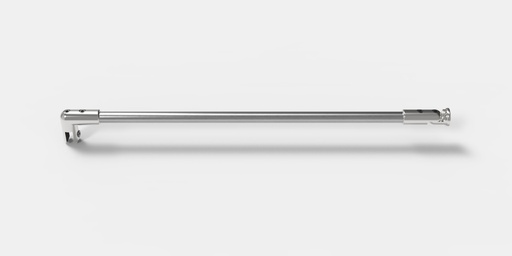[8746ZN5-460] BARRE STABILISATION Ø 16 VERRE-MUR 45° RECOUPABLE   CHROME BRILLANT 