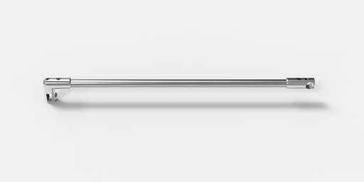 [8747ZN5-460] BARRE STABILISATION Ø 16 VERRE-CONNECTEUR EN T LG   CHROME BRILLANT 