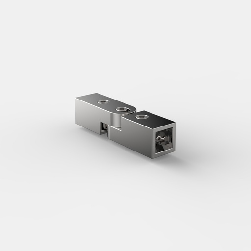 [8794ZNPVD42-EV] COIN POUR BARRE DE STABILISATION15X15MM,AJUSTABLE   MÉTAL GRAPHITE BROSSÉ