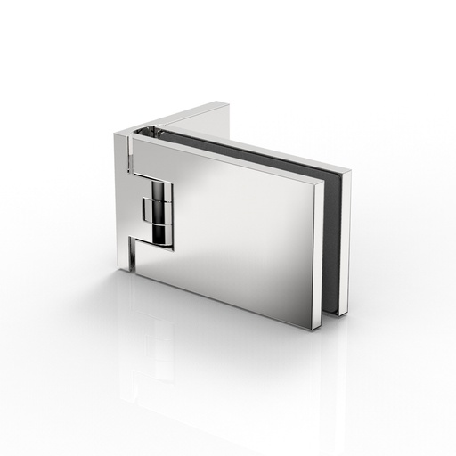 [8900ZNPVD35-SN] PENTURE BATTANTE VERRE-MUR 90°,FARDELL   NOIR MAT 