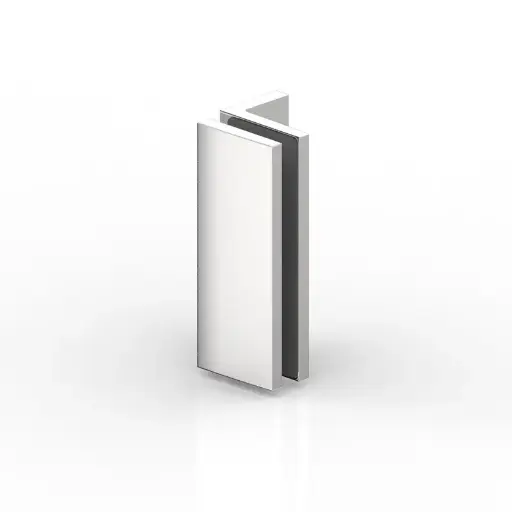 [8968ZNPVD22-SN] CONNECTEUR D'ANGLE VERRE-MUR 90° ,TURA   INOX BROSSÉ