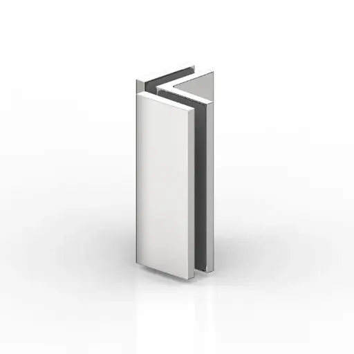 [8969ZNPVD22-SN] CONNECTEUR D'ANGLE VER.-VER.90°,TURA   INOX BROSSÉ