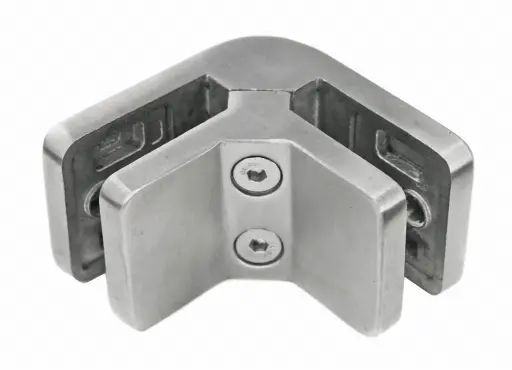 [GC.010.XX.16.S] Pince à verre d'angle 90° 45x53x25mm, 8.76mm, AISI 316, brossé
